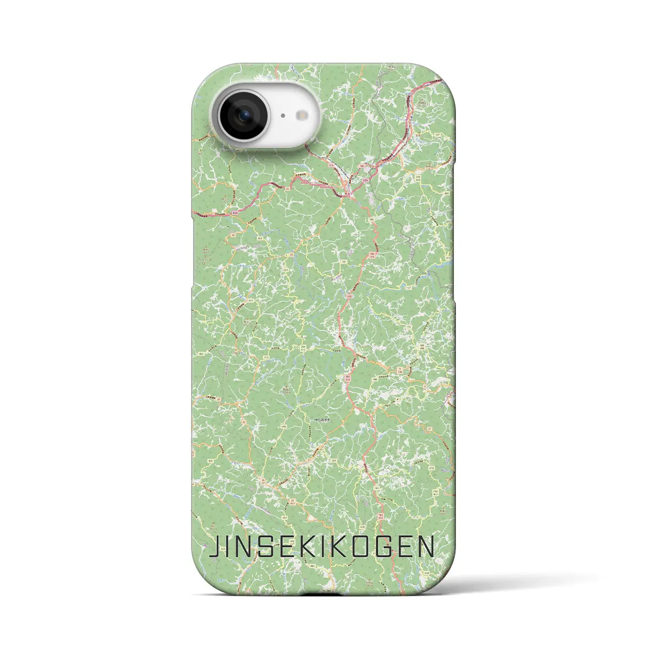 【神石高原(広島県)】地図柄iPhoneケース(バックカバータイプ)
