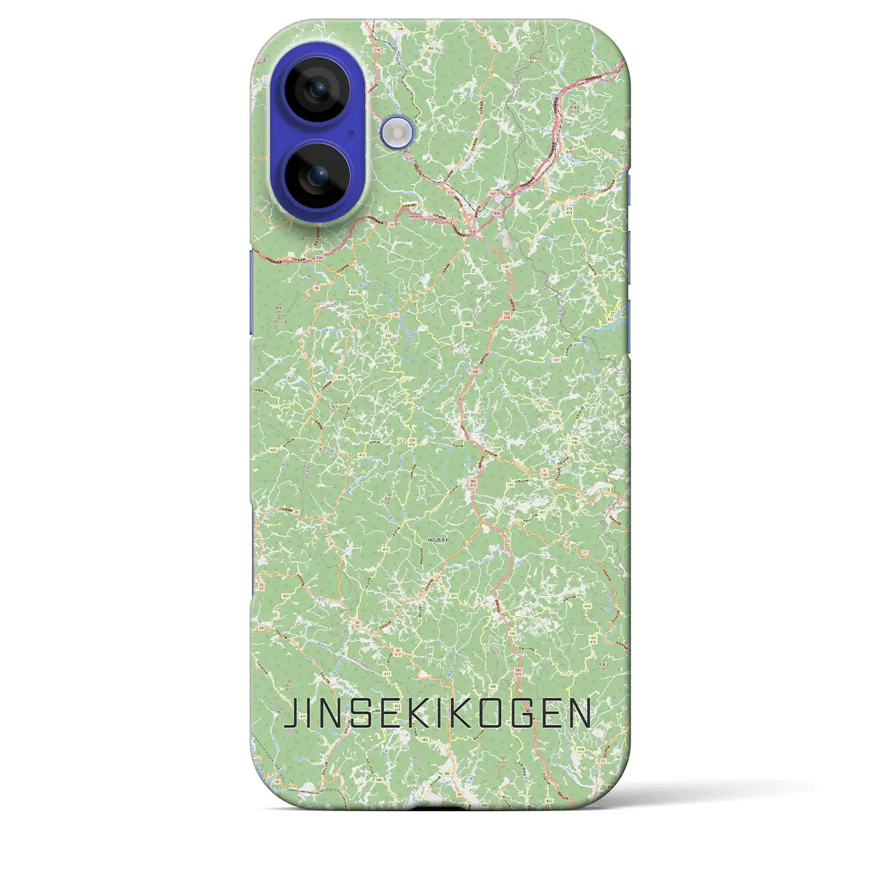 【神石高原(広島県)】地図柄iPhoneケース(バックカバータイプ)ナチュラル・iPhone 16 Pro Max 用