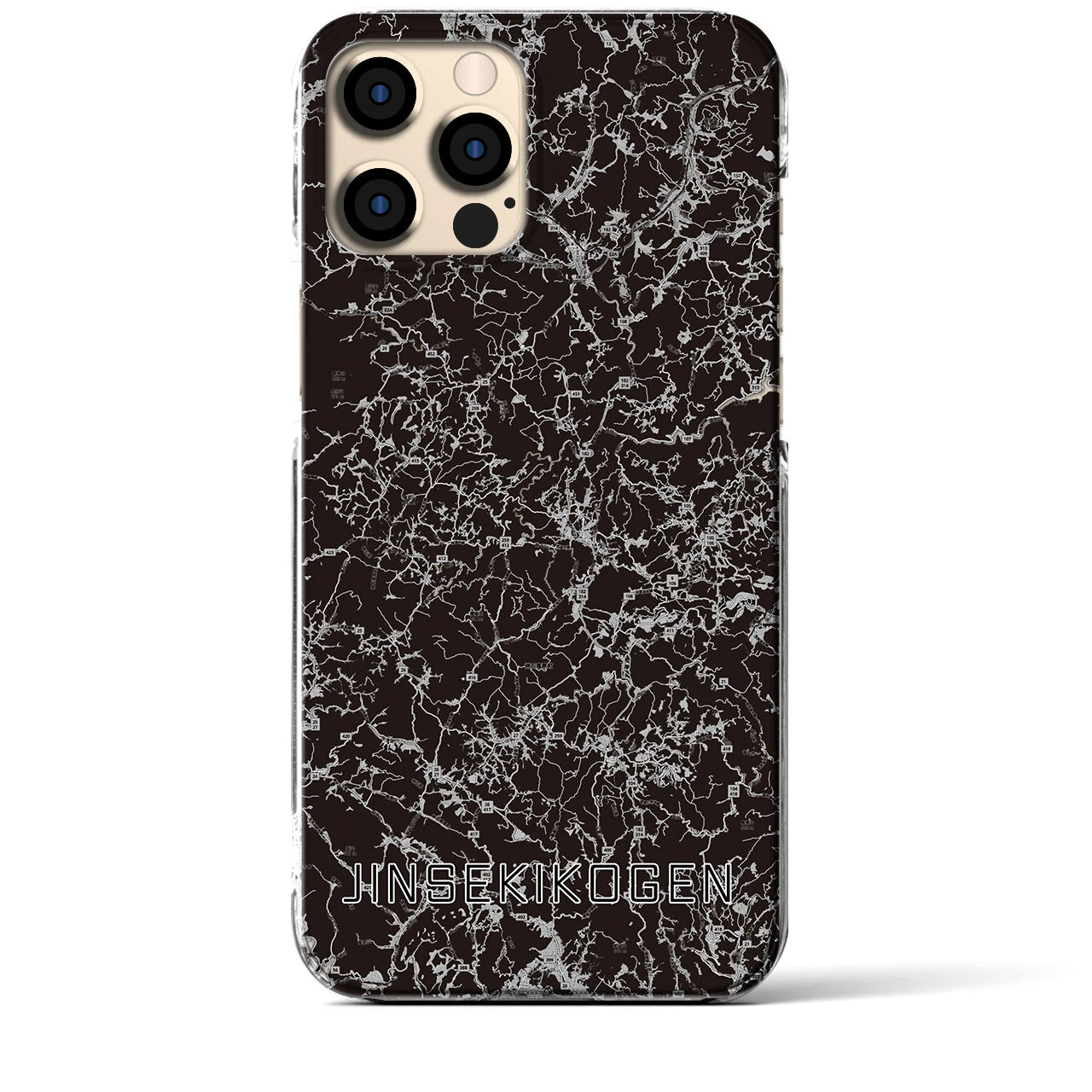 【神石高原(広島県)】地図柄iPhoneケース(クリアタイプ)