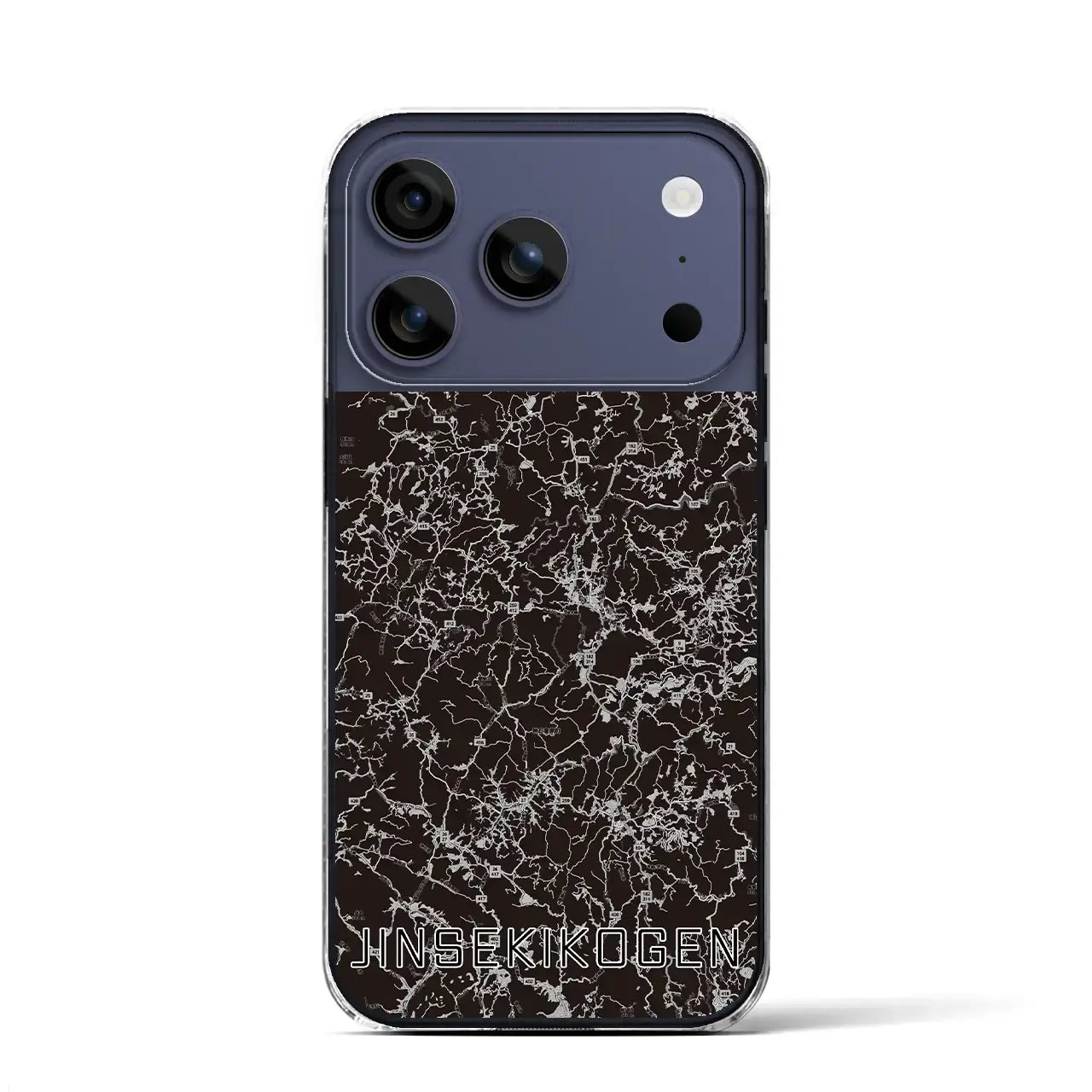 【神石高原(広島県)】地図柄iPhoneケース(クリアタイプ)