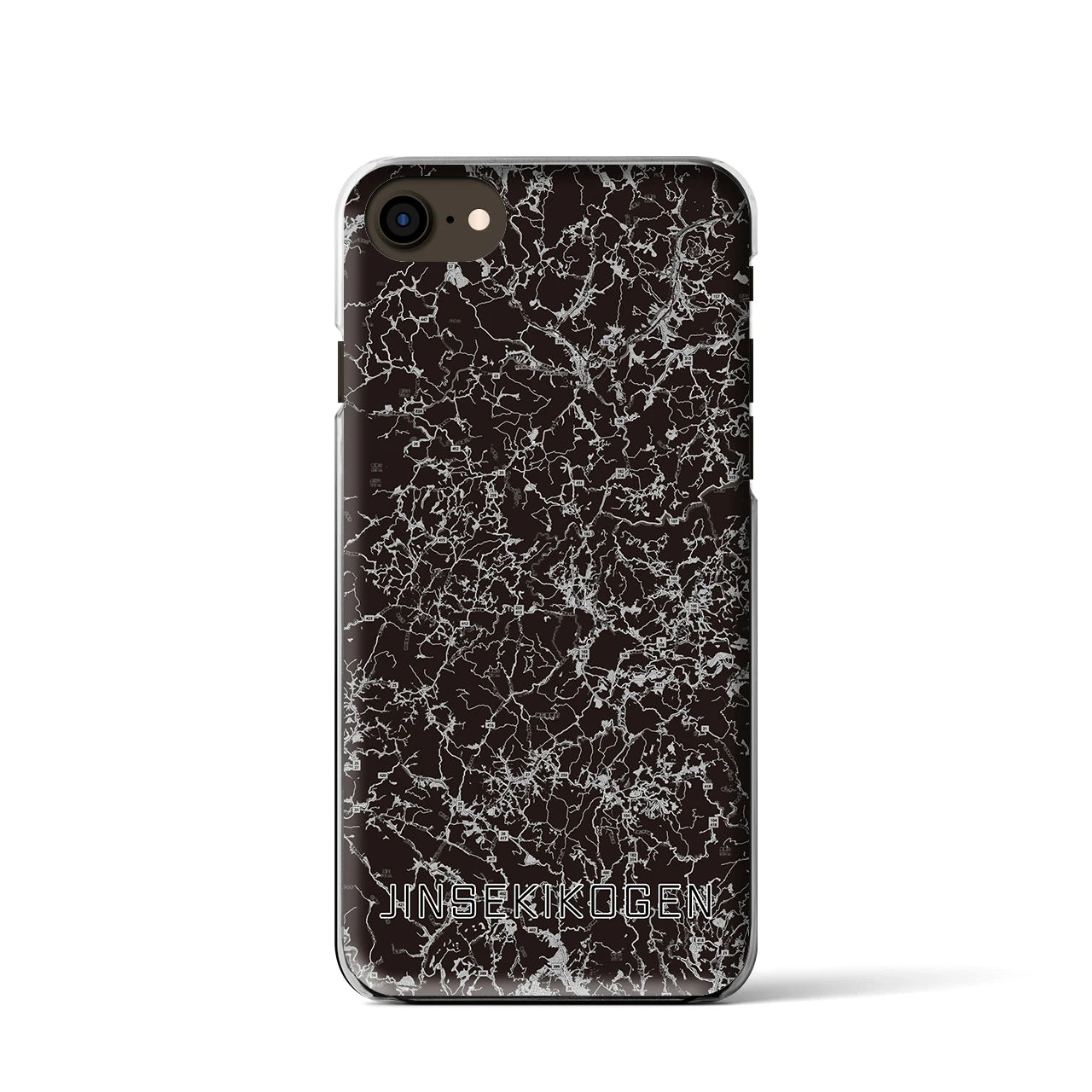 【神石高原(広島県)】地図柄iPhoneケース(クリアタイプ)