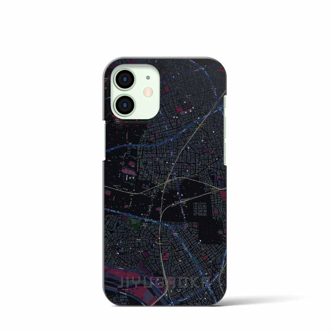 【自由が丘(東京都)】地図柄iPhoneケース(バックカバータイプ)