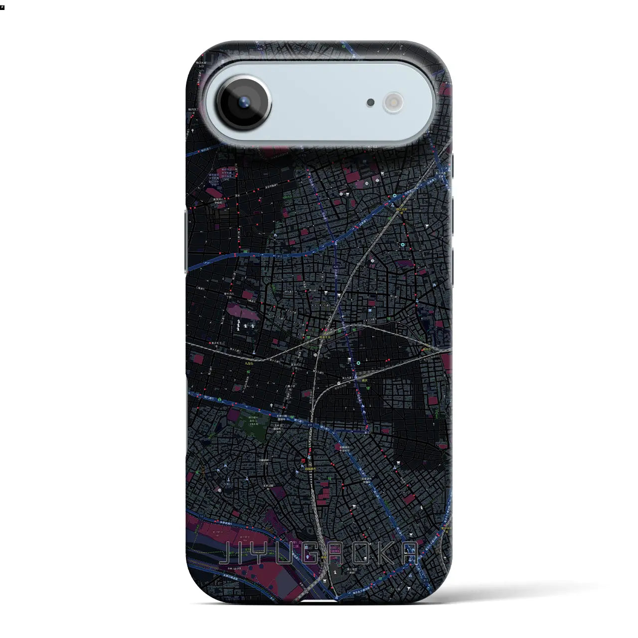 【自由が丘(東京都)】地図柄iPhoneケース(バックカバータイプ)