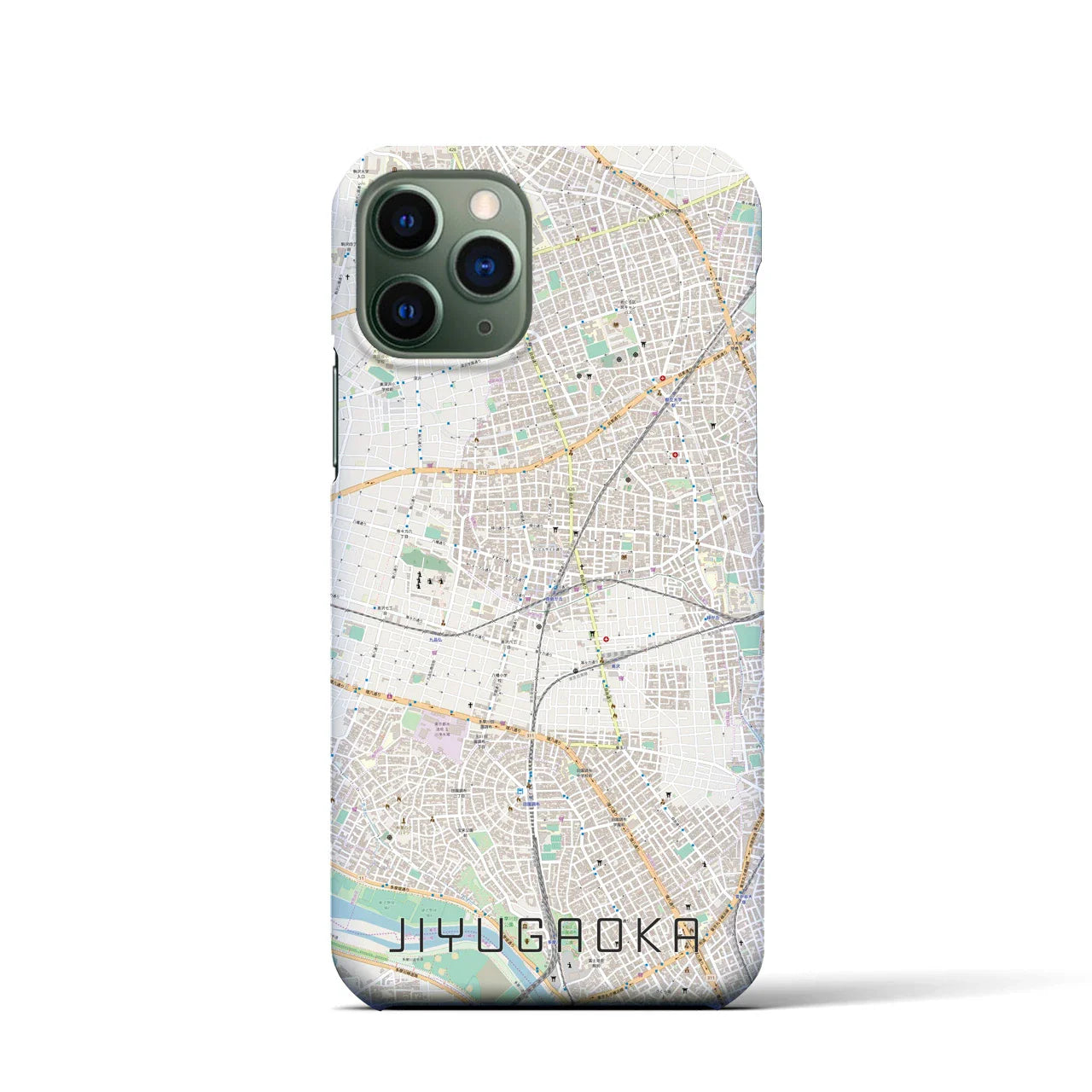 【自由が丘(東京都)】地図柄iPhoneケース(バックカバータイプ)
