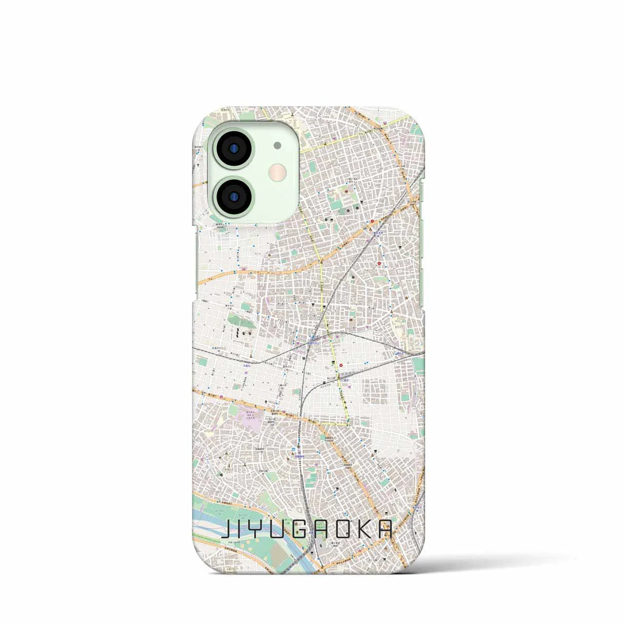 【自由が丘(東京都)】地図柄iPhoneケース(バックカバータイプ)