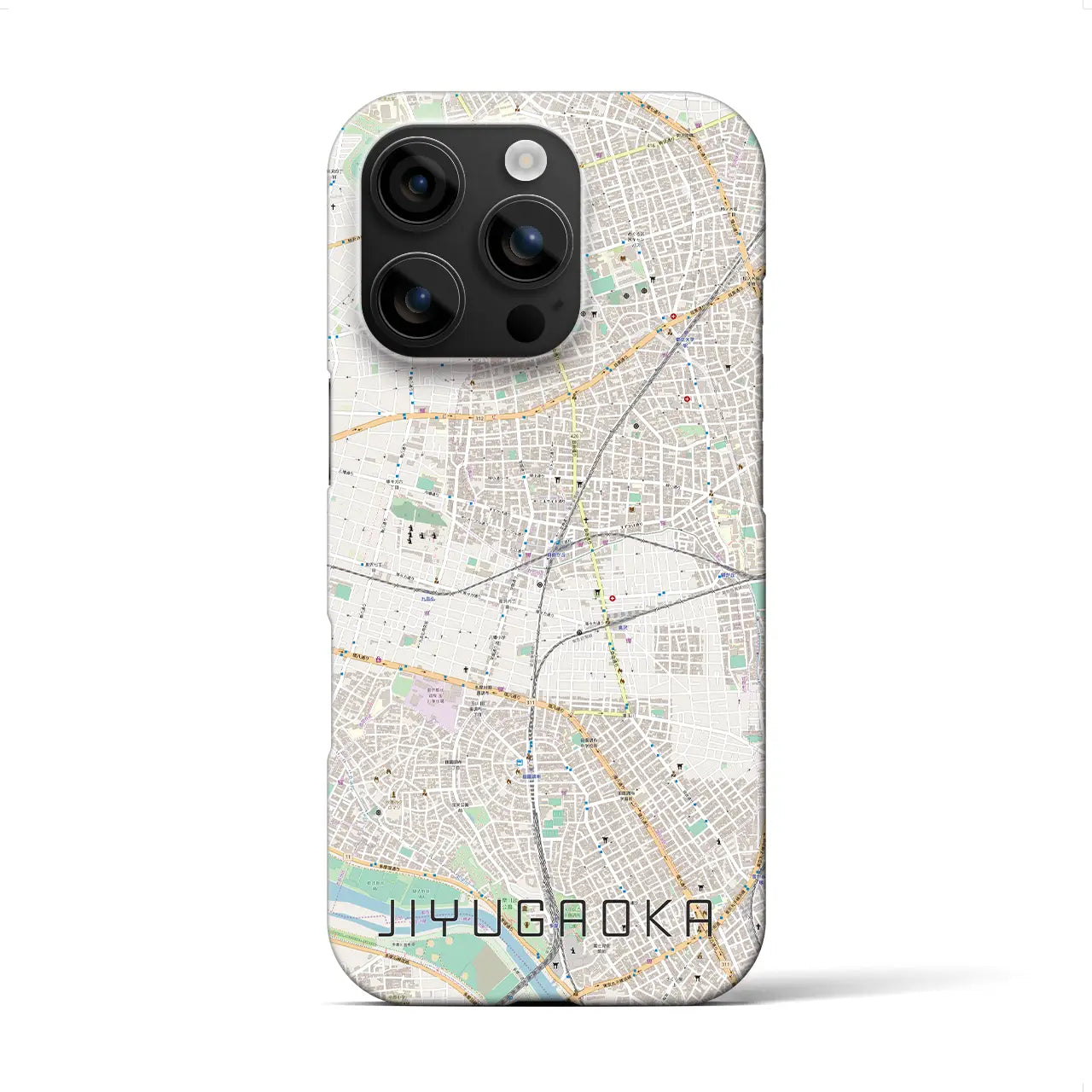 【自由が丘(東京都)】地図柄iPhoneケース(バックカバータイプ)