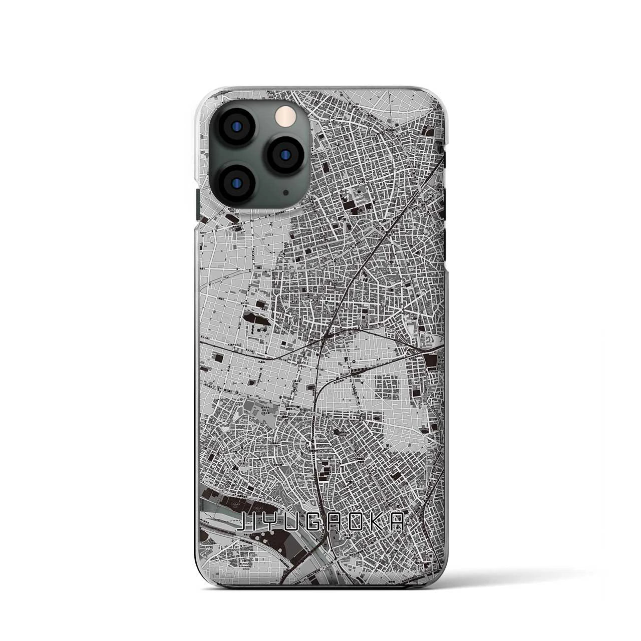 【自由が丘(東京都)】地図柄iPhoneケース(クリアタイプ)