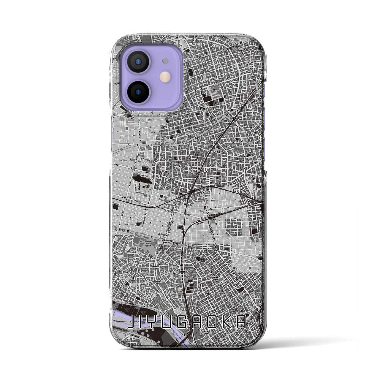 【自由が丘(東京都)】地図柄iPhoneケース(クリアタイプ)