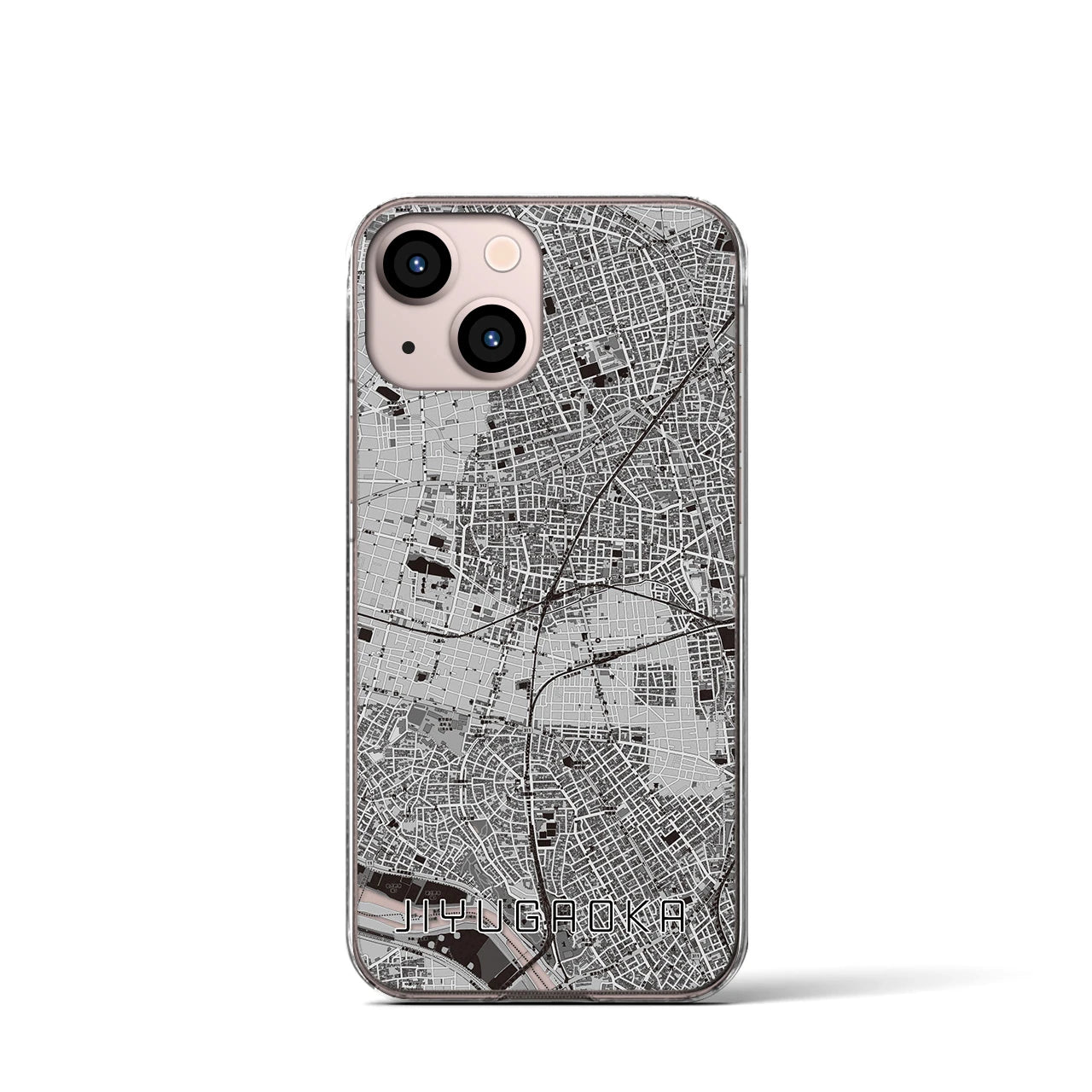 【自由が丘(東京都)】地図柄iPhoneケース(クリアタイプ)