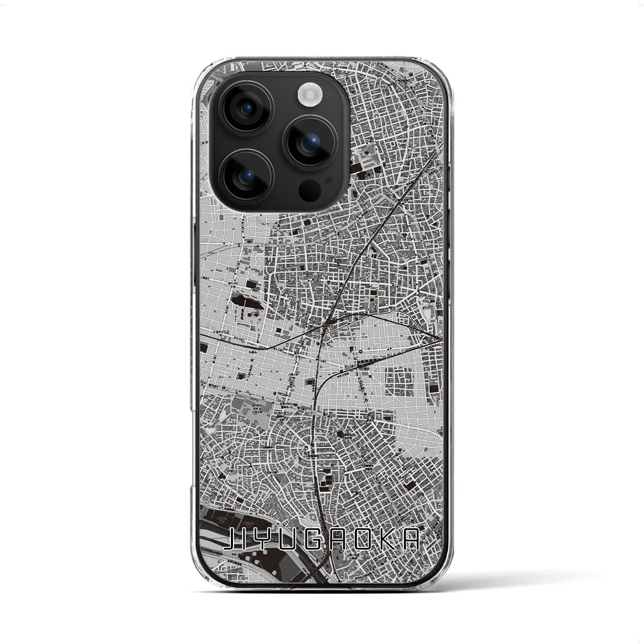 【自由が丘(東京都)】地図柄iPhoneケース(クリアタイプ)