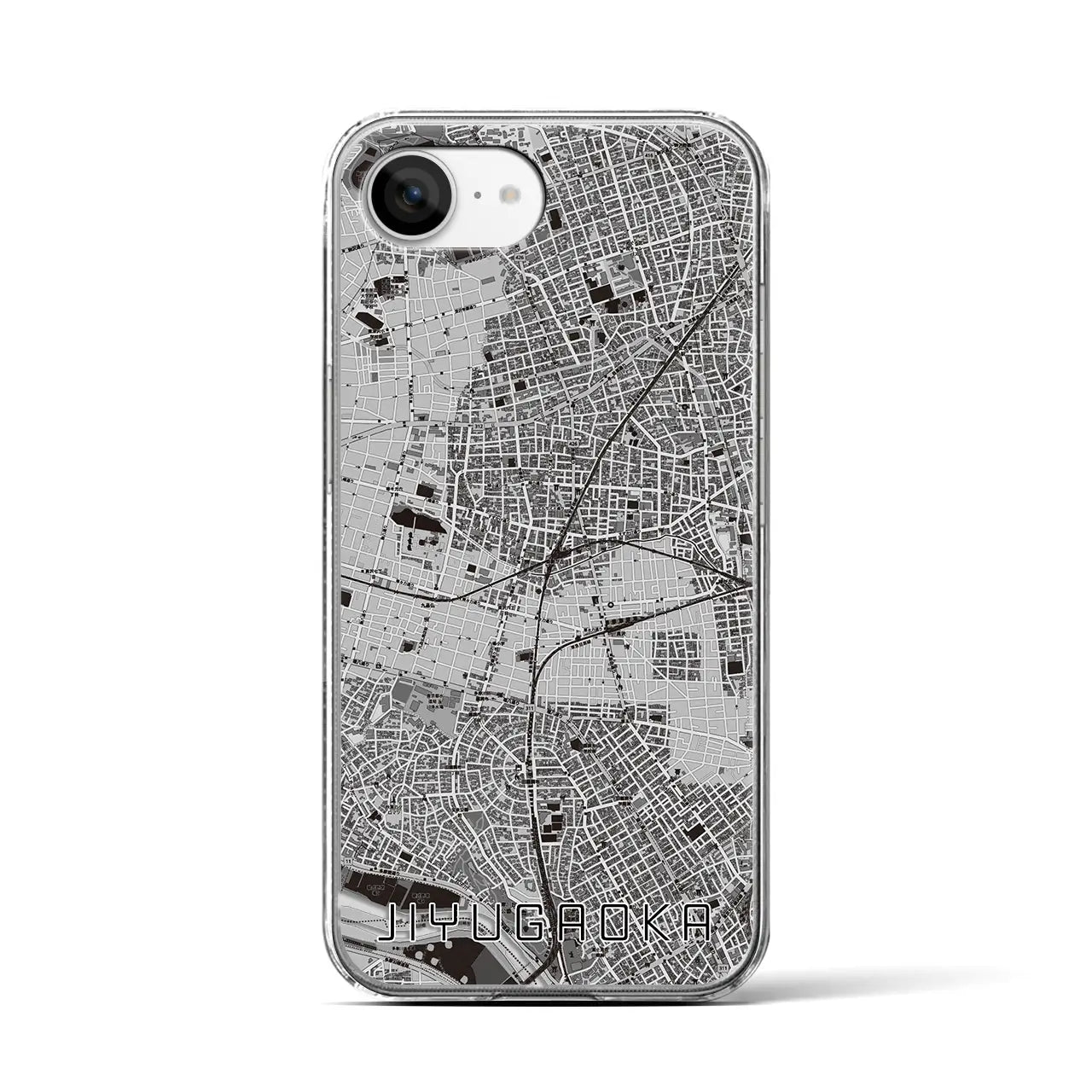 【自由が丘(東京都)】地図柄iPhoneケース(クリアタイプ)