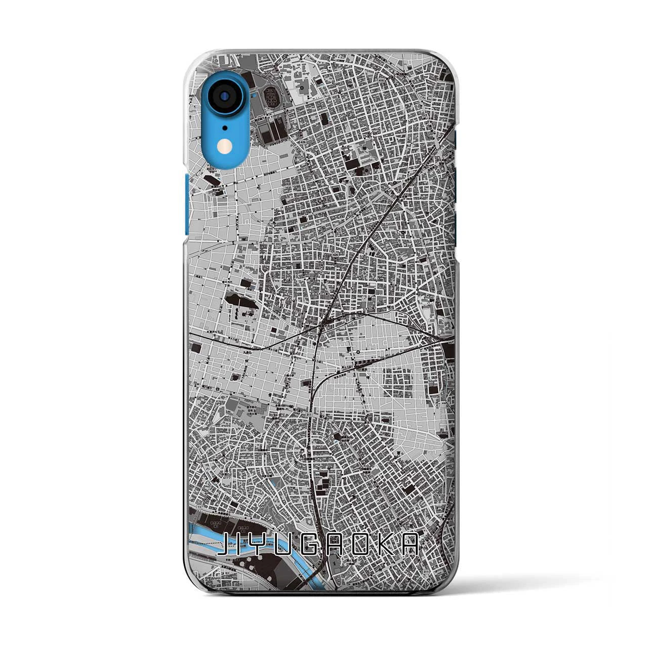 【自由が丘(東京都)】地図柄iPhoneケース(クリアタイプ)