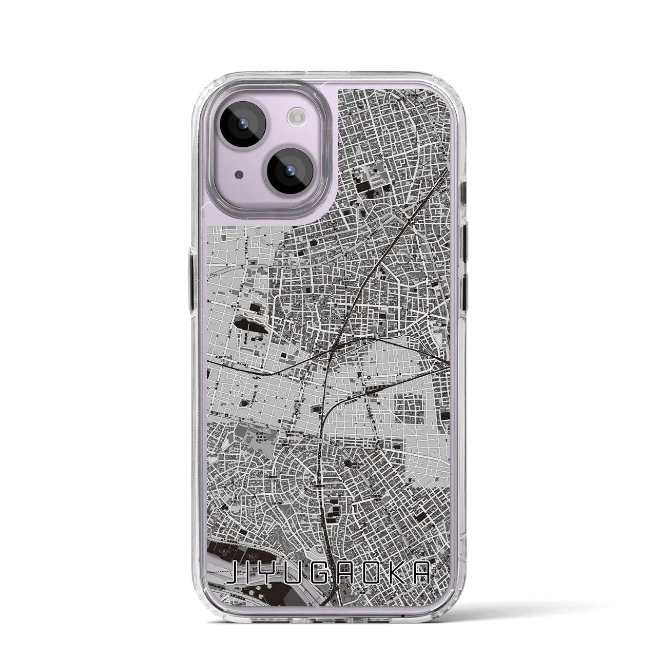【自由が丘(東京都)】地図柄iPhoneケース(MagSafeタイプ)
