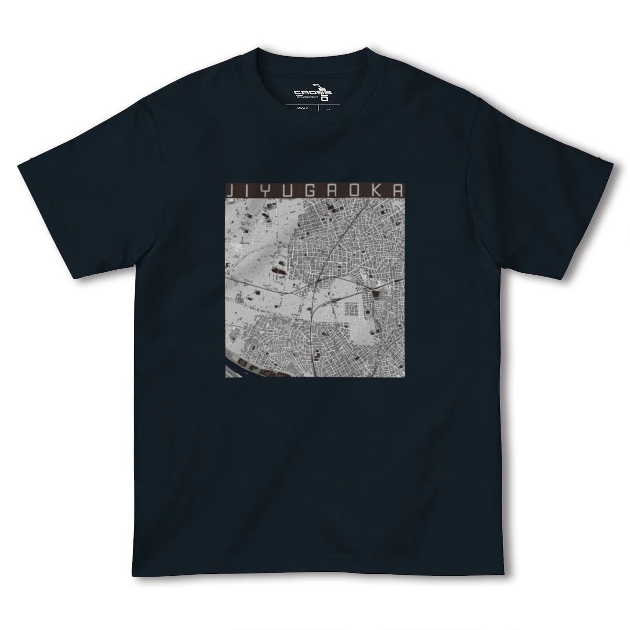 【自由が丘(東京都)】地図柄ヘビーウェイトTシャツ