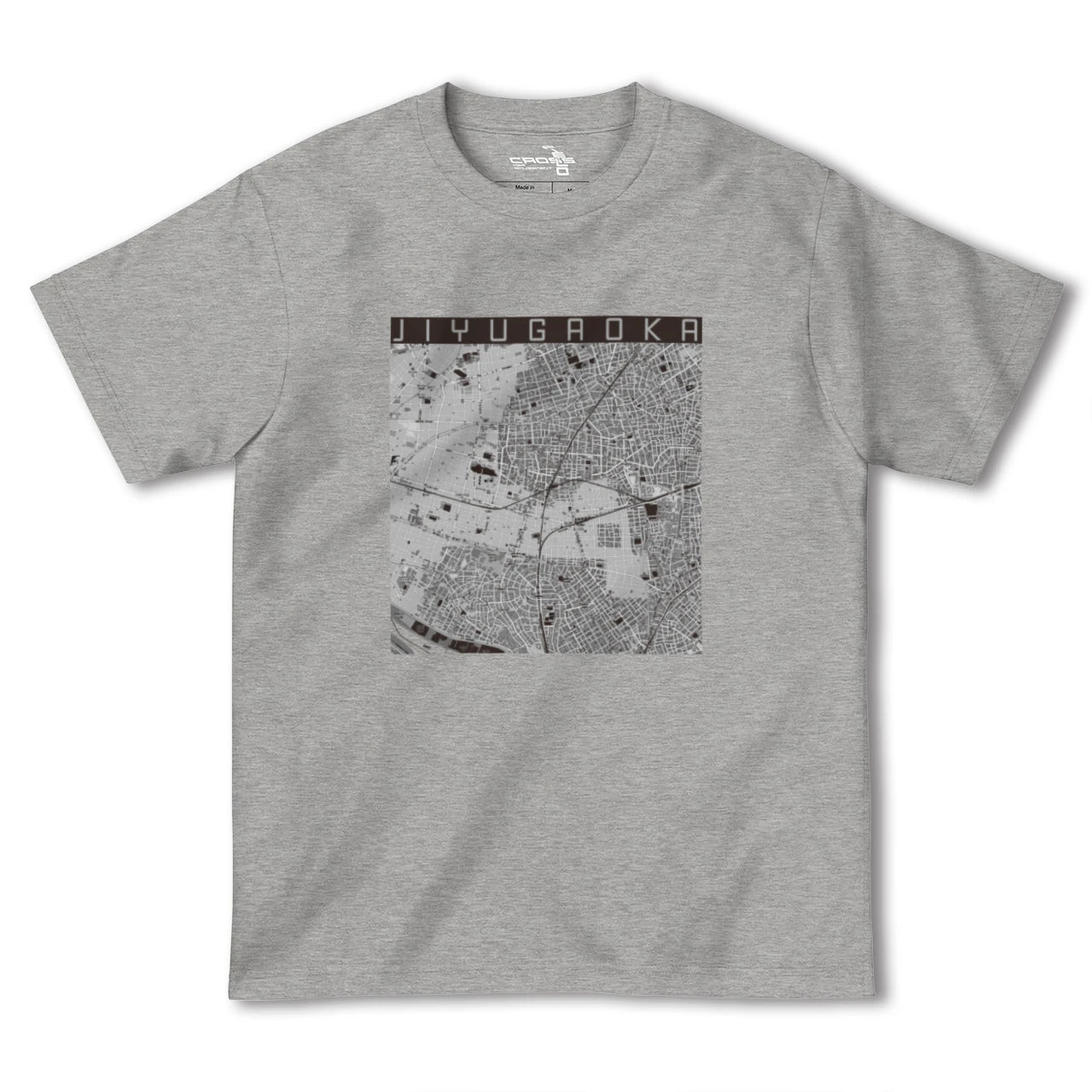 【自由が丘(東京都)】地図柄ヘビーウェイトTシャツ