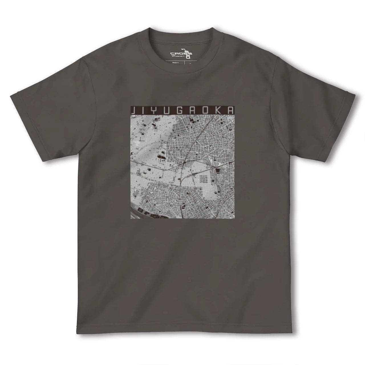 【自由が丘(東京都)】地図柄ヘビーウェイトTシャツ