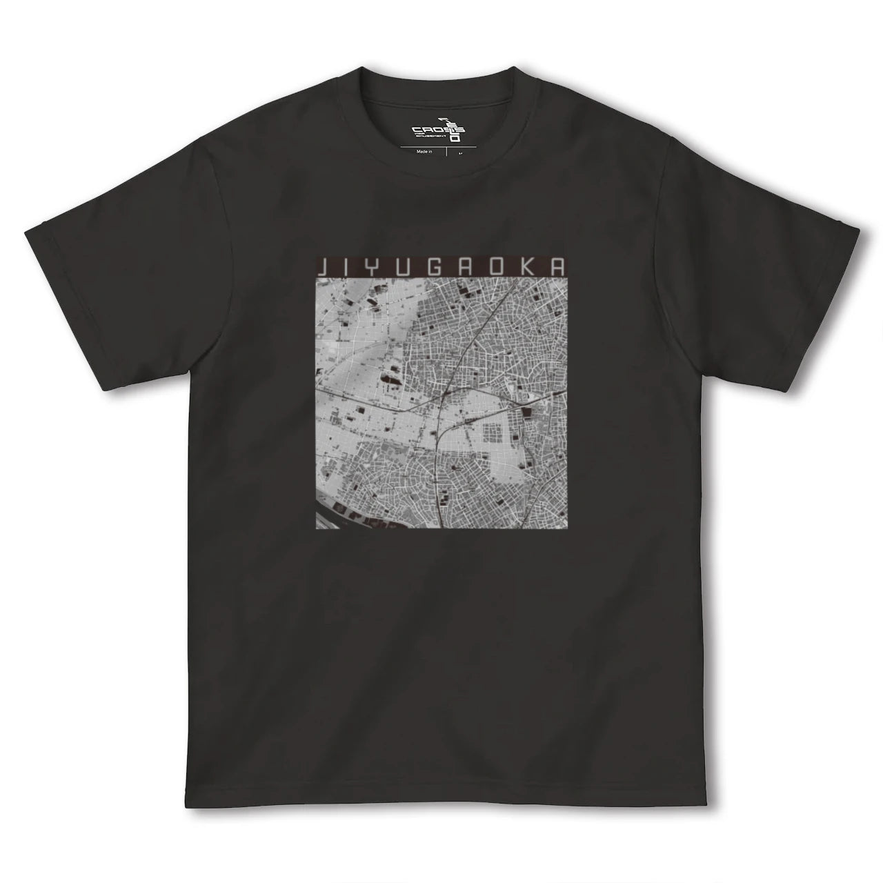 【自由が丘(東京都)】地図柄ヘビーウェイトTシャツ