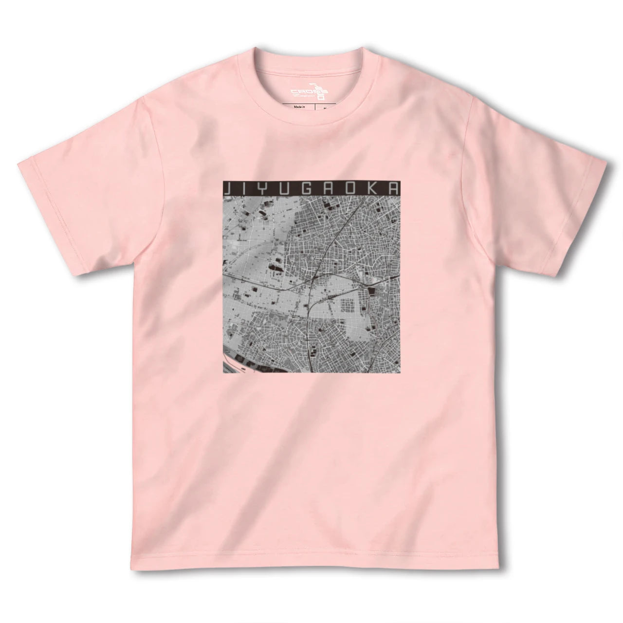 【自由が丘(東京都)】地図柄ヘビーウェイトTシャツ