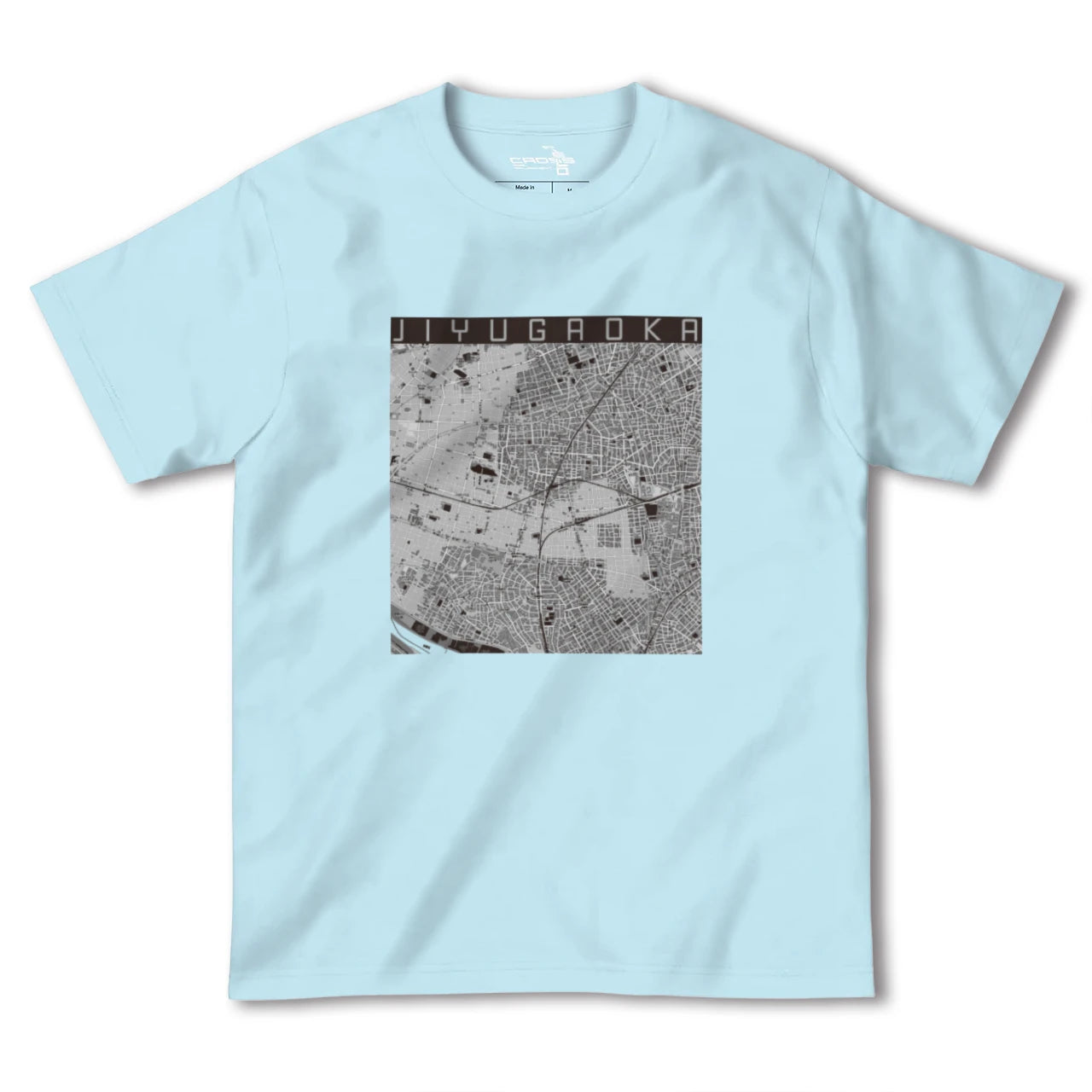 【自由が丘(東京都)】地図柄ヘビーウェイトTシャツ