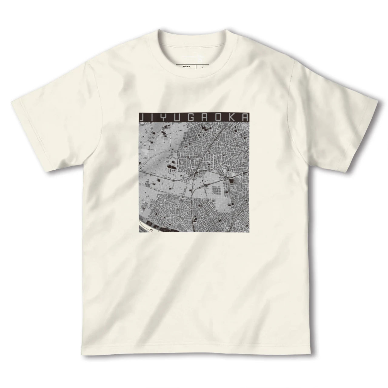 【自由が丘(東京都)】地図柄ヘビーウェイトTシャツ
