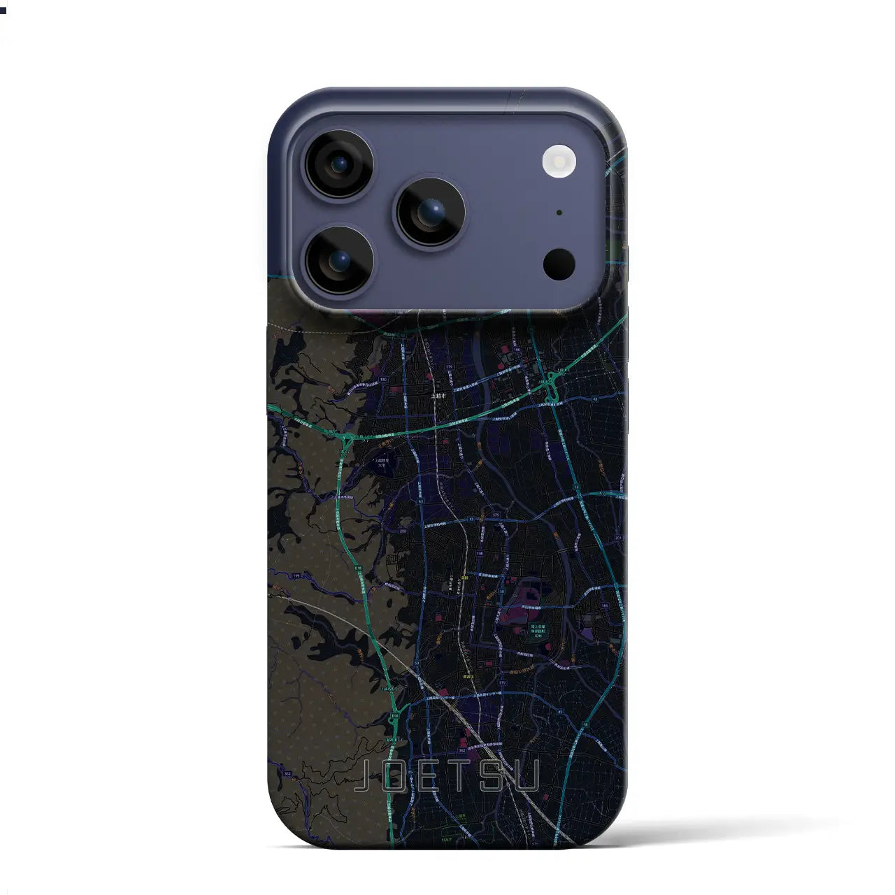 【上越(新潟県)】地図柄iPhoneケース(バックカバータイプ)