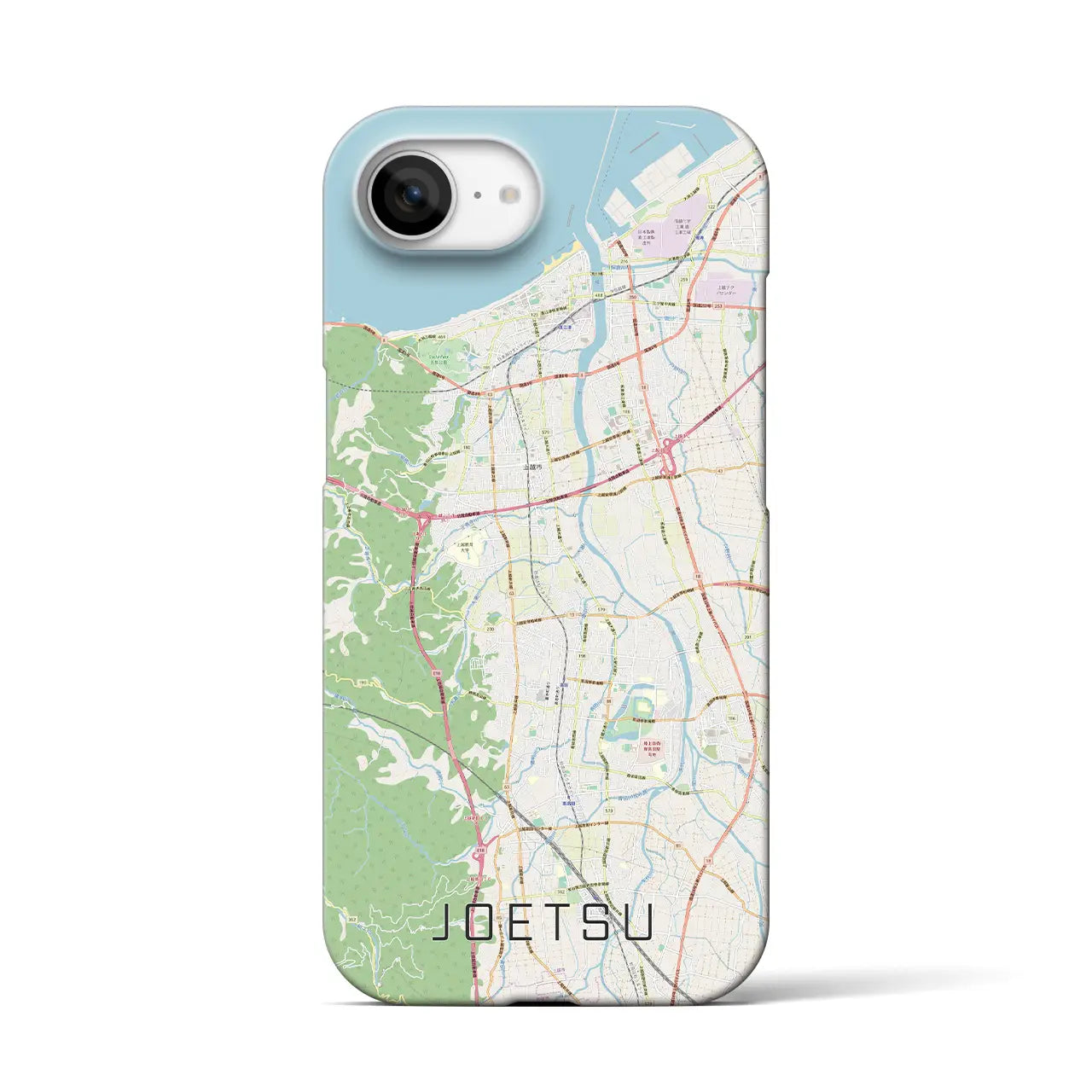 【上越(新潟県)】地図柄iPhoneケース(バックカバータイプ)