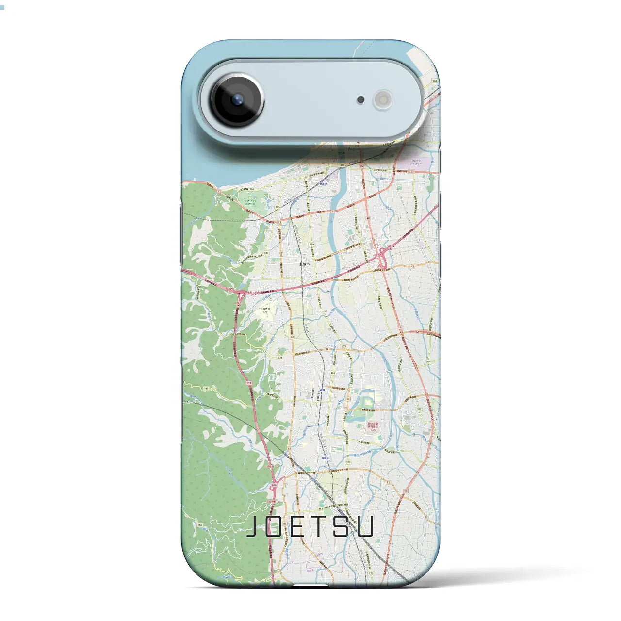 【上越(新潟県)】地図柄iPhoneケース(バックカバータイプ)