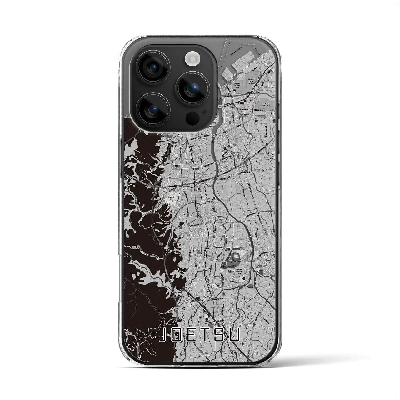 【上越(新潟県)】地図柄iPhoneケース(クリアタイプ)