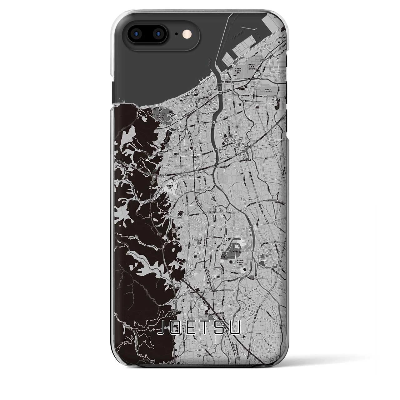 【上越(新潟県)】地図柄iPhoneケース(クリアタイプ)