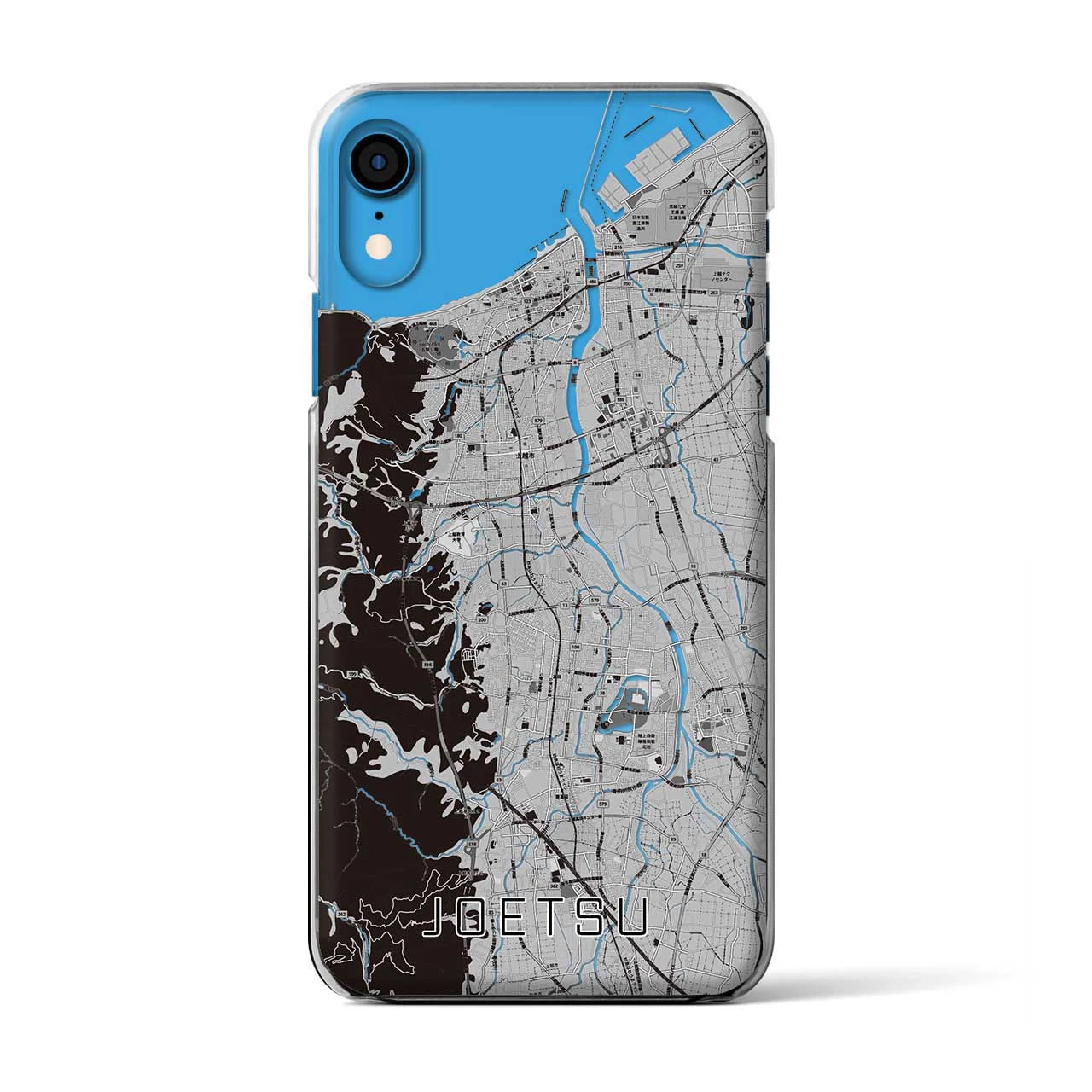 【上越(新潟県)】地図柄iPhoneケース(クリアタイプ)