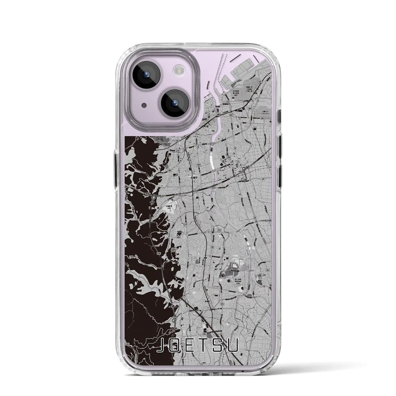 【上越(新潟県)】地図柄iPhoneケース(MagSafeタイプ)