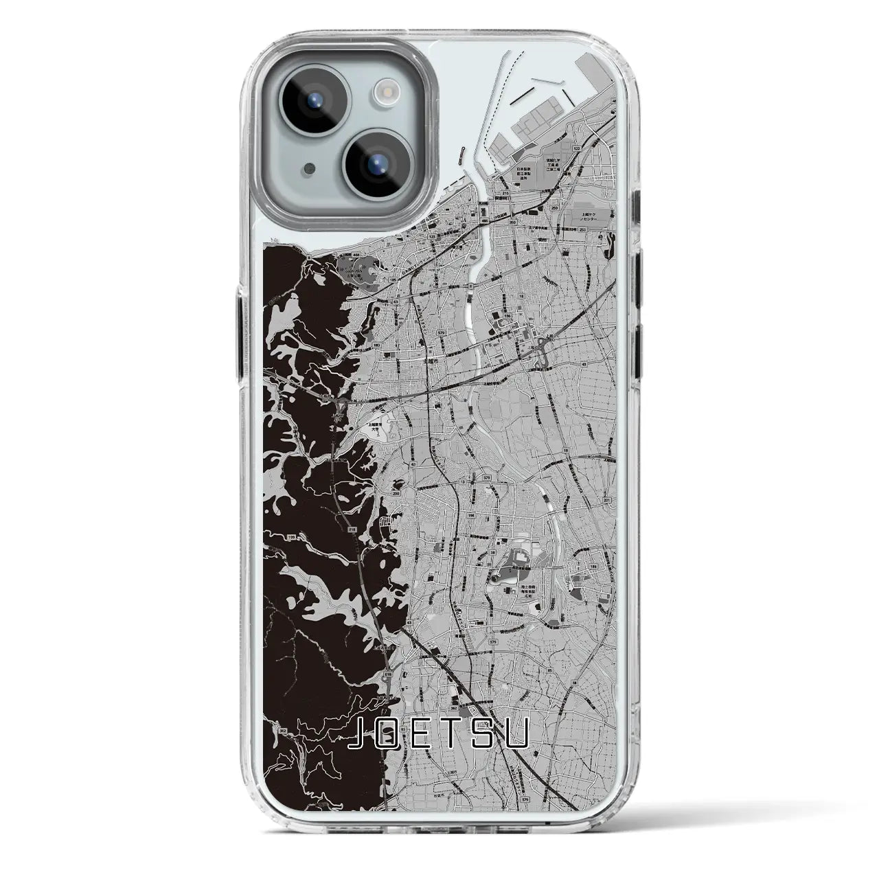 【上越(新潟県)】地図柄iPhoneケース(MagSafeタイプ)
