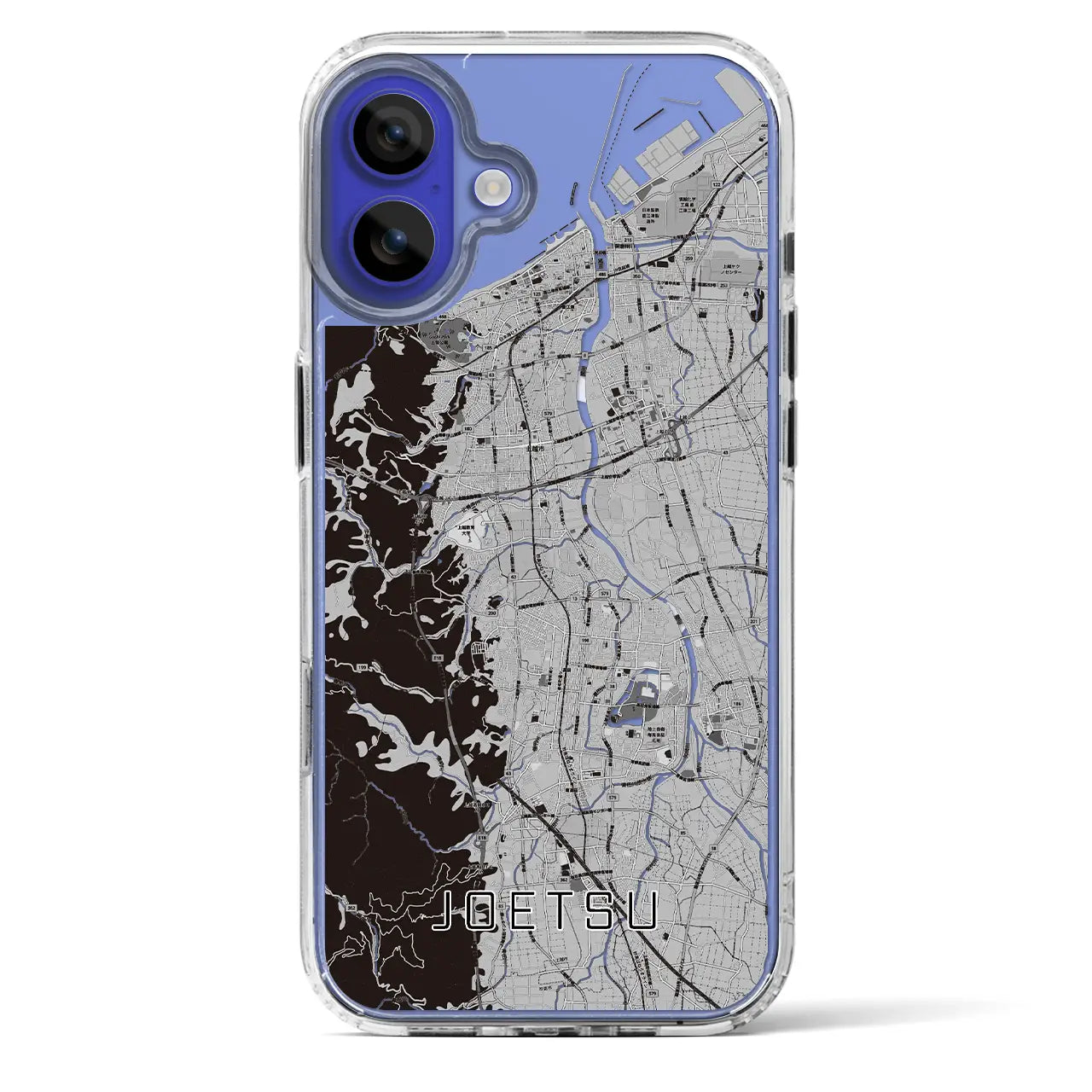 【上越(新潟県)】地図柄iPhoneケース(MagSafeタイプ)