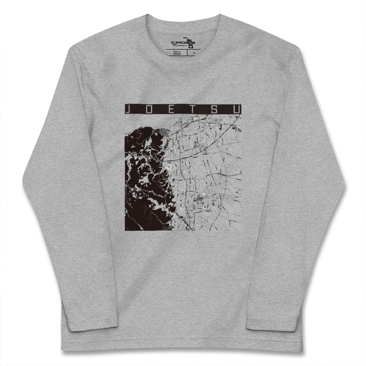 【上越(新潟県)】地図柄ロングスリーブTシャツ