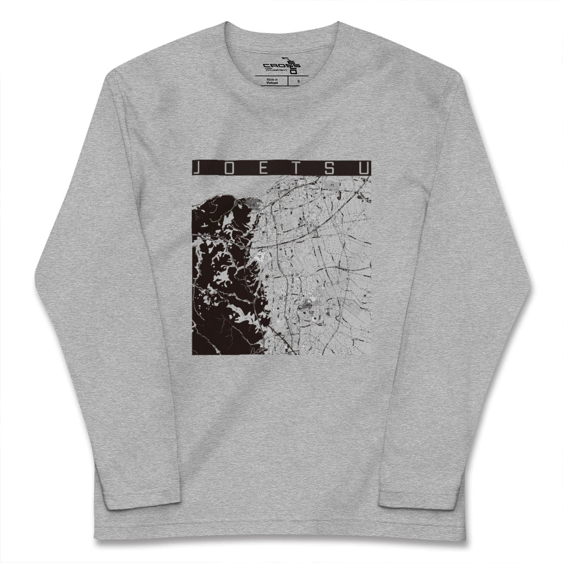 【上越(新潟県)】地図柄ロングスリーブTシャツ