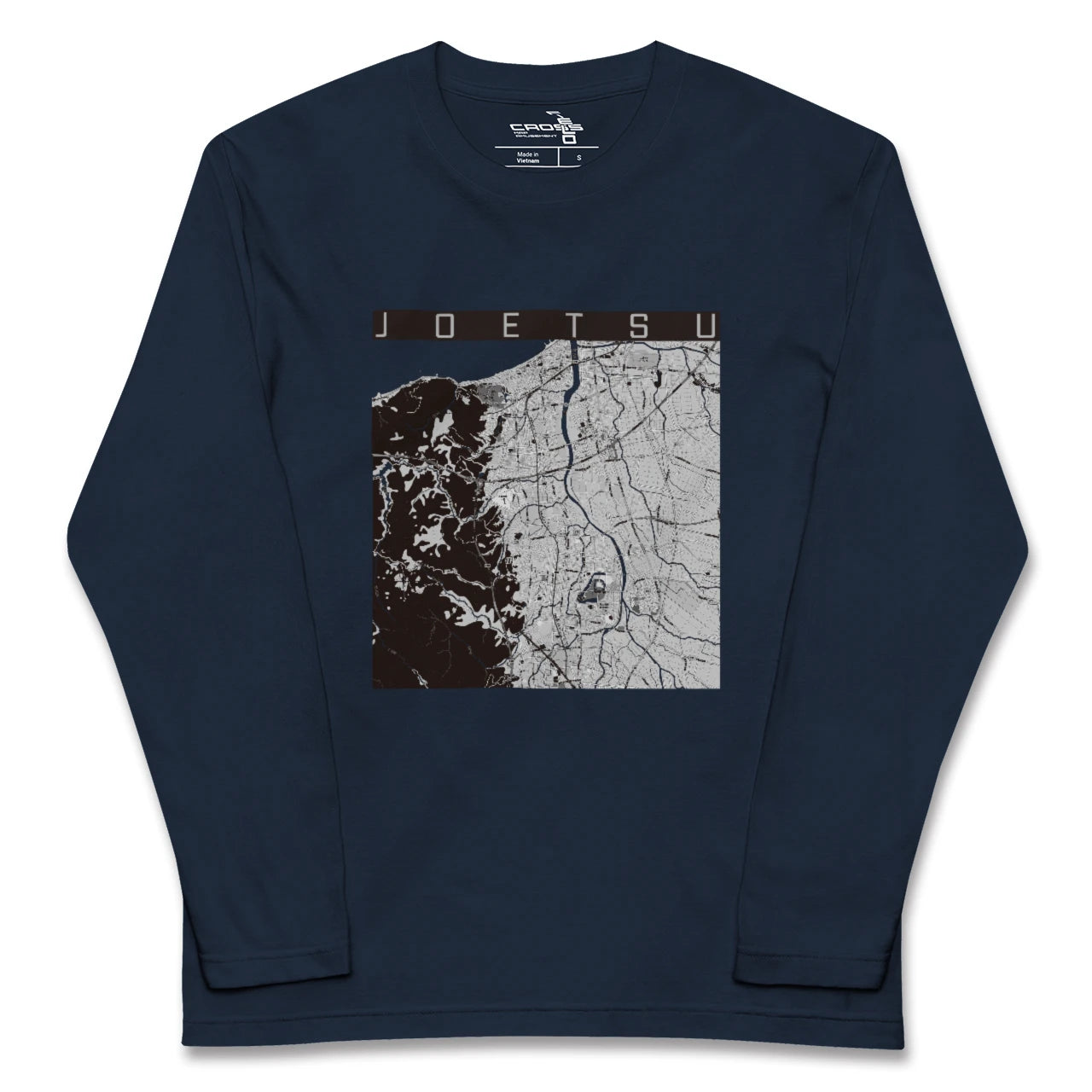 【上越(新潟県)】地図柄ロングスリーブTシャツ