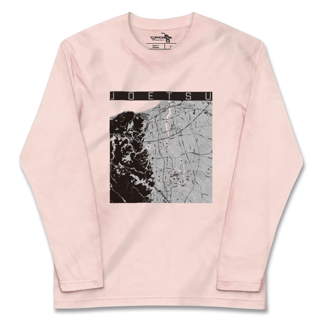 【上越(新潟県)】地図柄ロングスリーブTシャツ