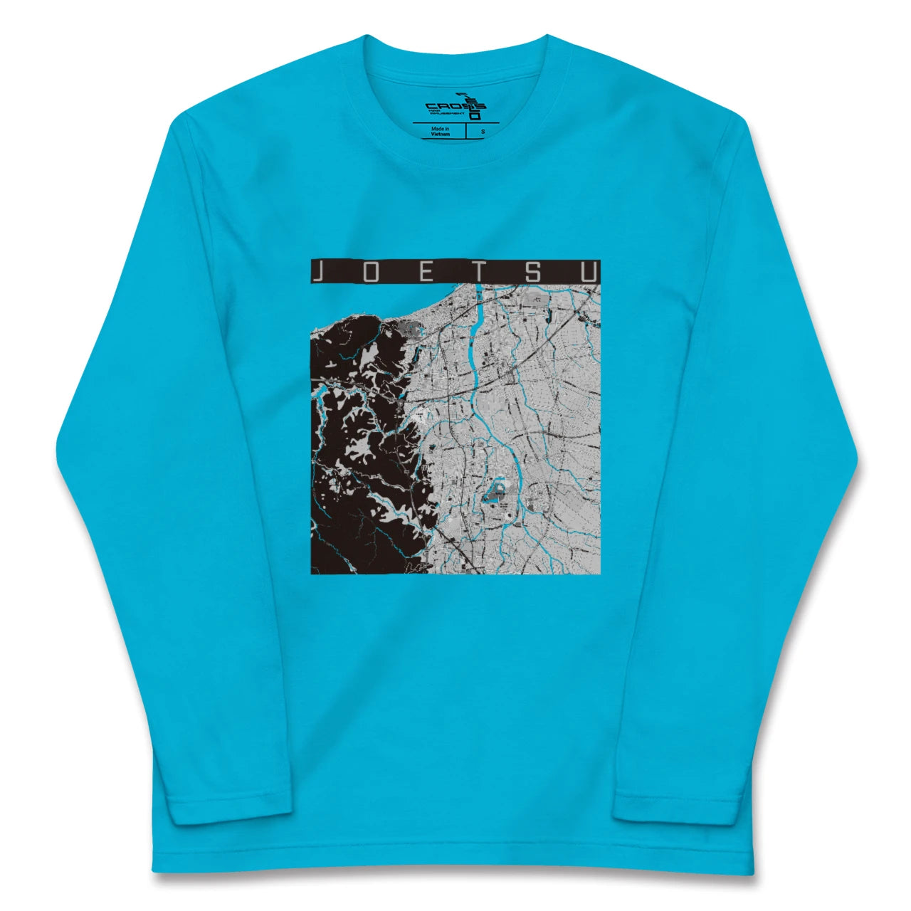 【上越(新潟県)】地図柄ロングスリーブTシャツ