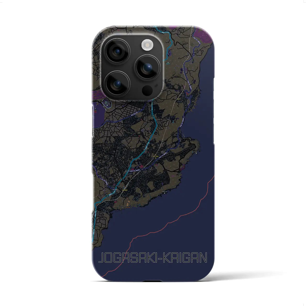 【城ヶ崎海岸(静岡県)】地図柄iPhoneケース(バックカバータイプ)