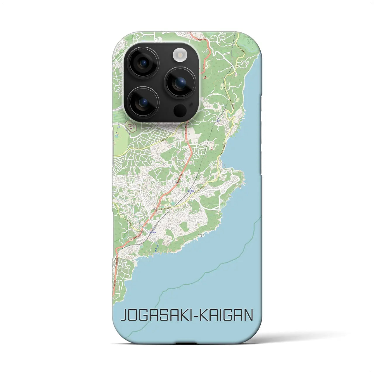 【城ヶ崎海岸(静岡県)】地図柄iPhoneケース(バックカバータイプ)