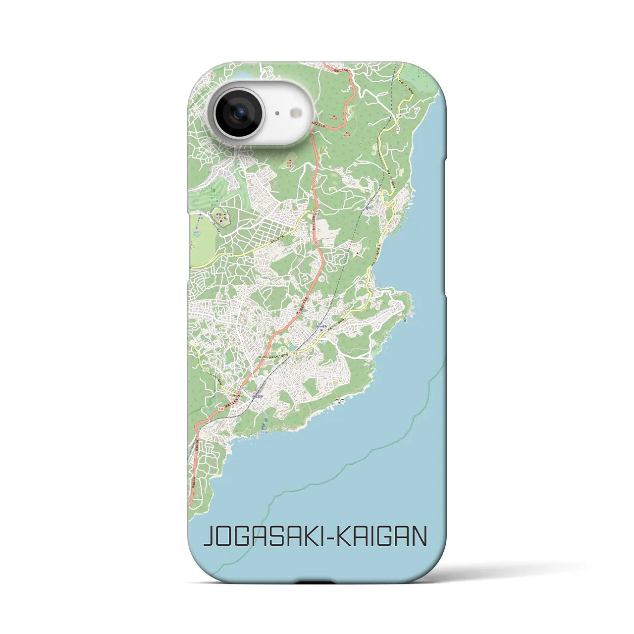 【城ヶ崎海岸(静岡県)】地図柄iPhoneケース(バックカバータイプ)