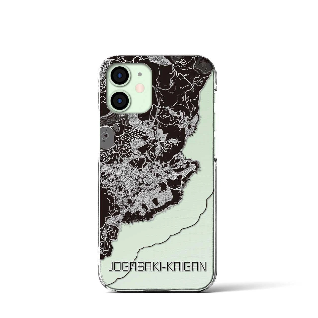 【城ヶ崎海岸(静岡県)】地図柄iPhoneケース(クリアタイプ)