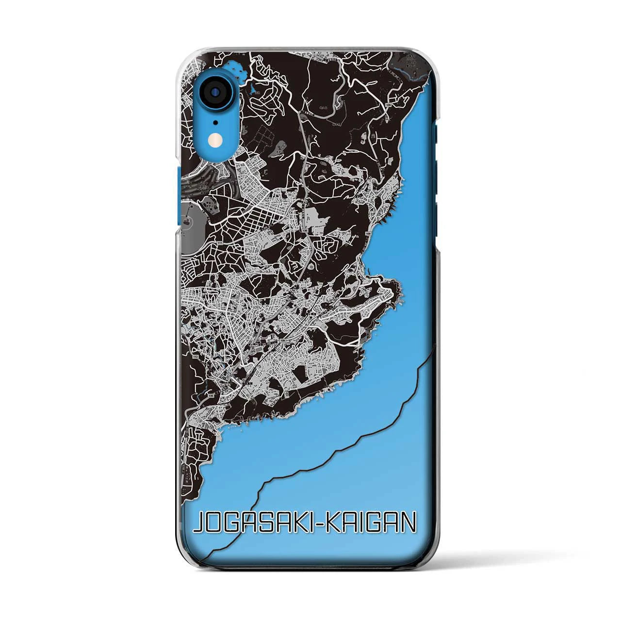 【城ヶ崎海岸(静岡県)】地図柄iPhoneケース(クリアタイプ)