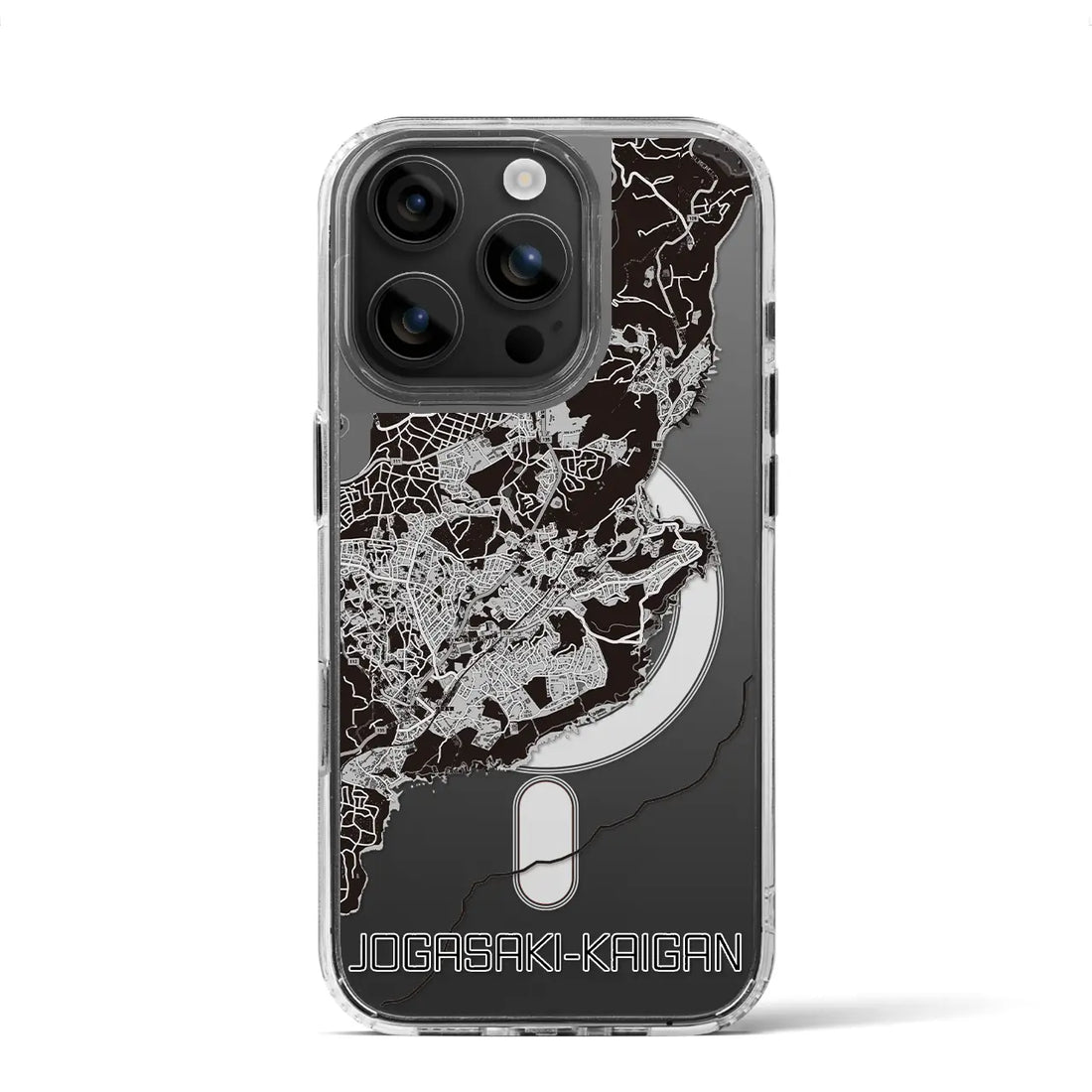 【城ヶ崎海岸(静岡県)】地図柄iPhoneケース(MagSafeタイプ)