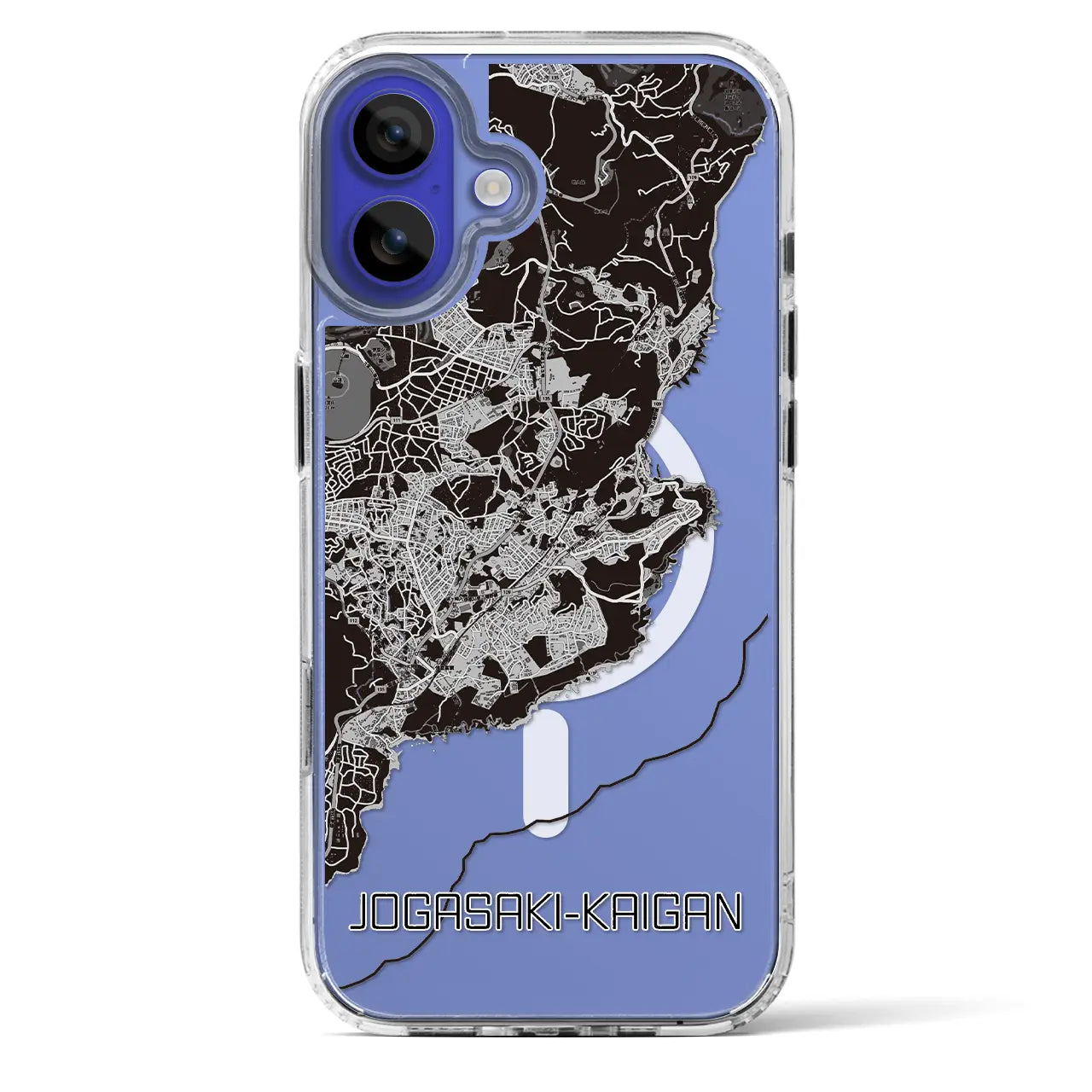 【城ヶ崎海岸(静岡県)】地図柄iPhoneケース(MagSafeタイプ)