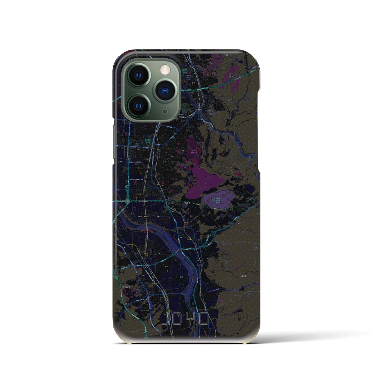 【城陽(京都府)】地図柄iPhoneケース(バックカバータイプ)