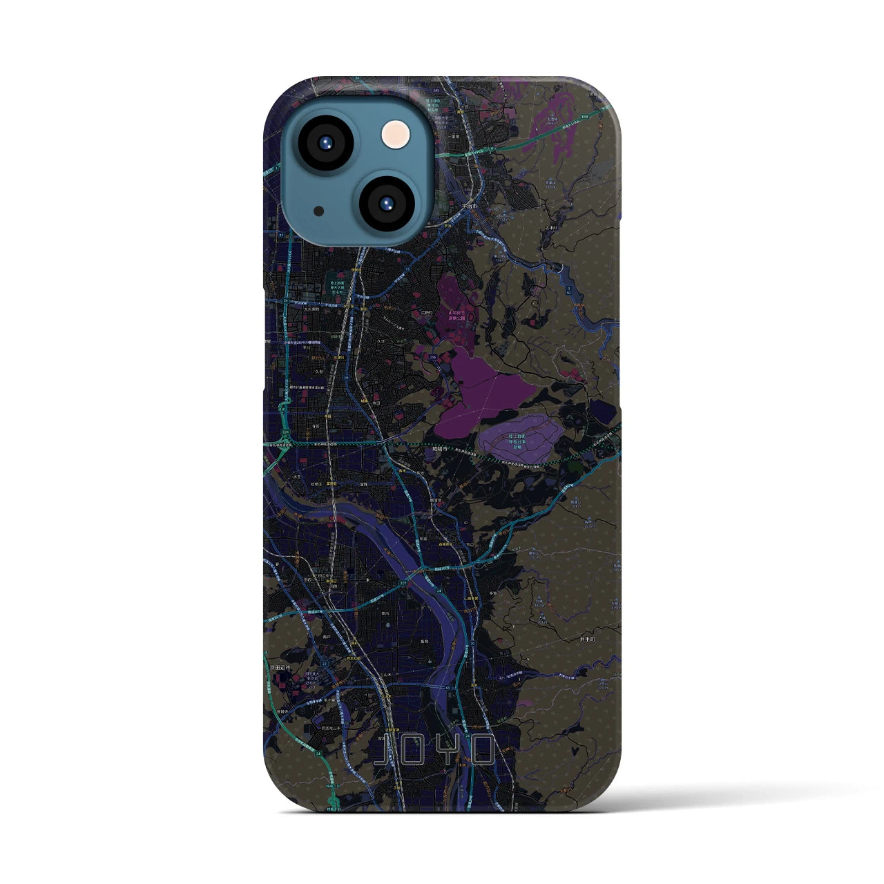 【城陽(京都府)】地図柄iPhoneケース(バックカバータイプ)