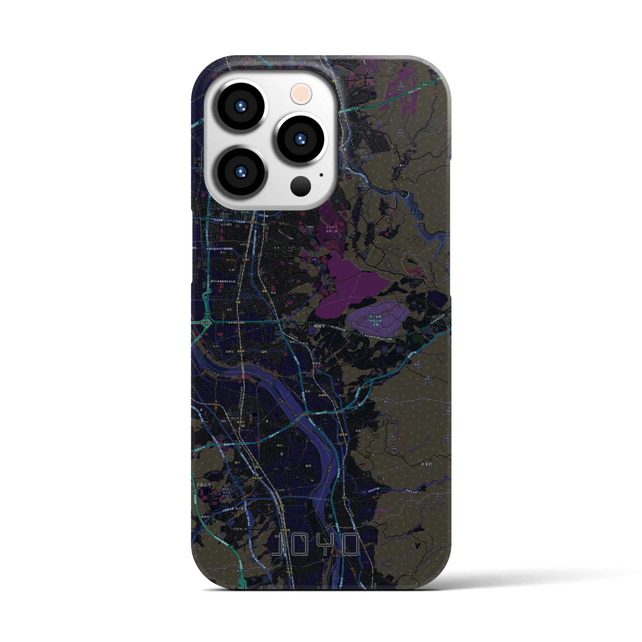 【城陽(京都府)】地図柄iPhoneケース(バックカバータイプ)