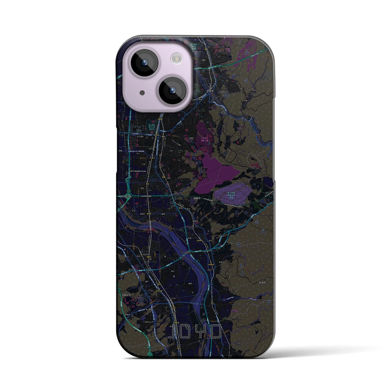 【城陽(京都府)】地図柄iPhoneケース(バックカバータイプ)
