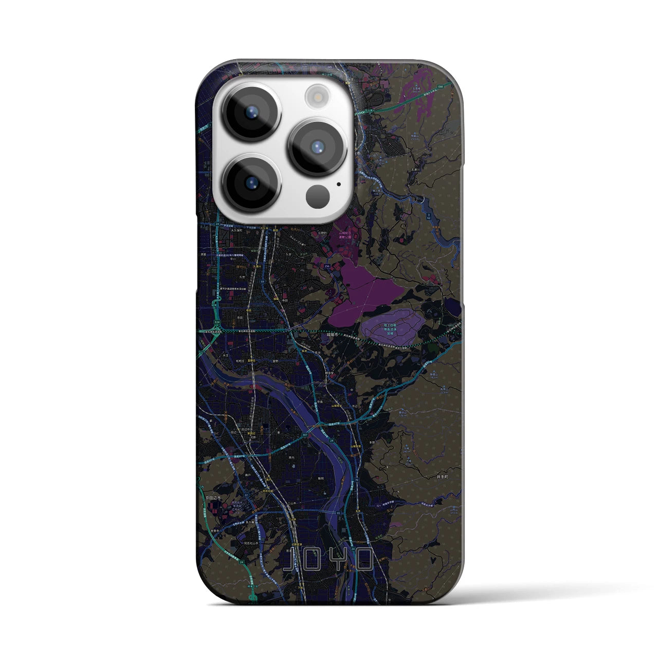 【城陽(京都府)】地図柄iPhoneケース(バックカバータイプ)